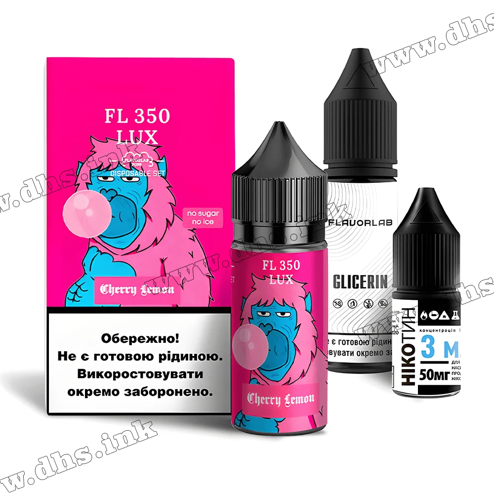 Набір для самозамісу Flavorlab FL 350 Lux Salt 30 мл (50 мг) - Cherry Lemon (Вишня, Лимон)